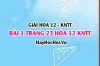 Giải bài 1 trang 23 Hóa 12 Kết nối tri thức SGK